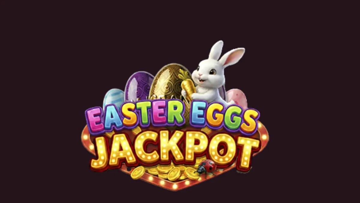 Tampilan visual slot Easter Eggs Jackpot dengan nuansa musim semi yang cerah